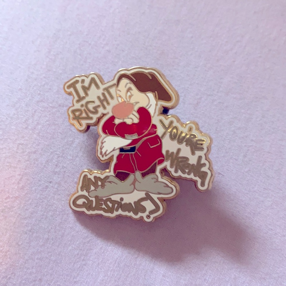 Disney Grumpy Disney pin